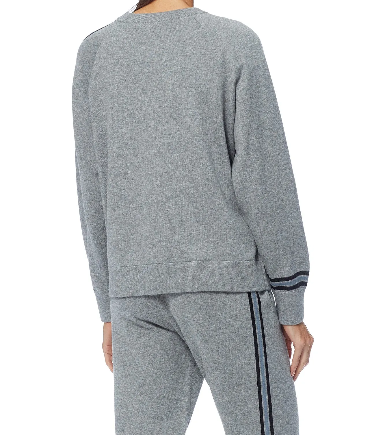 360 Carrie Crewneck Knit in Heather Grey