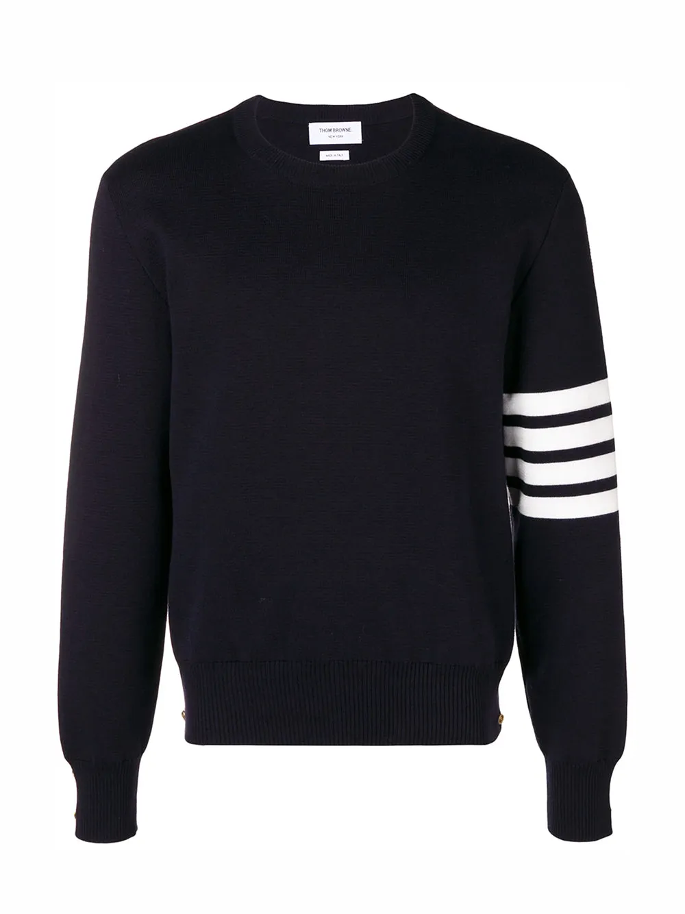 4-Bar Milano Stitch Jumper (Navy)