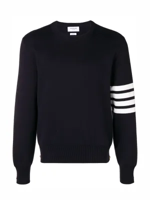 4-Bar Milano Stitch Jumper (Navy)