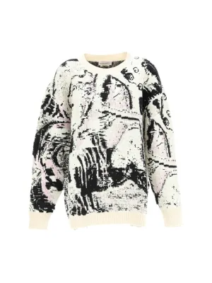 Alexander McQueen Jacquard Crewneck Knit Jumper