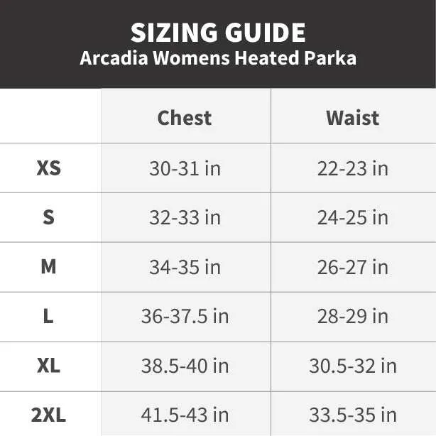 Arcadia Womens Heated Parka by Gobi Heat