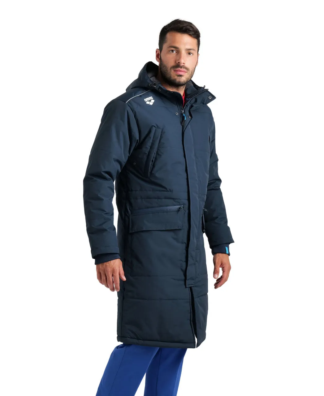 Arena Team Parka Solid Jacket - Navy