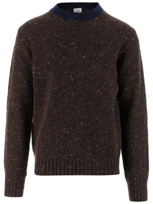 Aspesi Contrast-Trim Crewneck Jumper