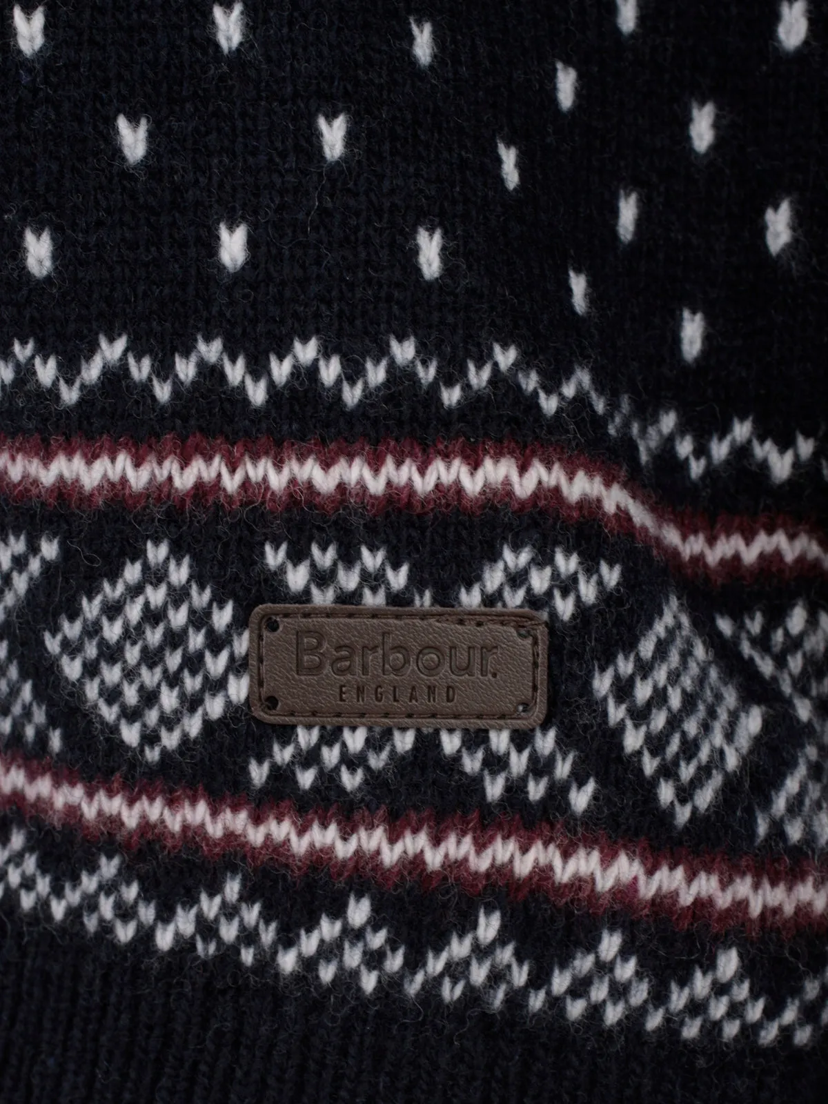 Barbour Intarsia Crewneck Jumper