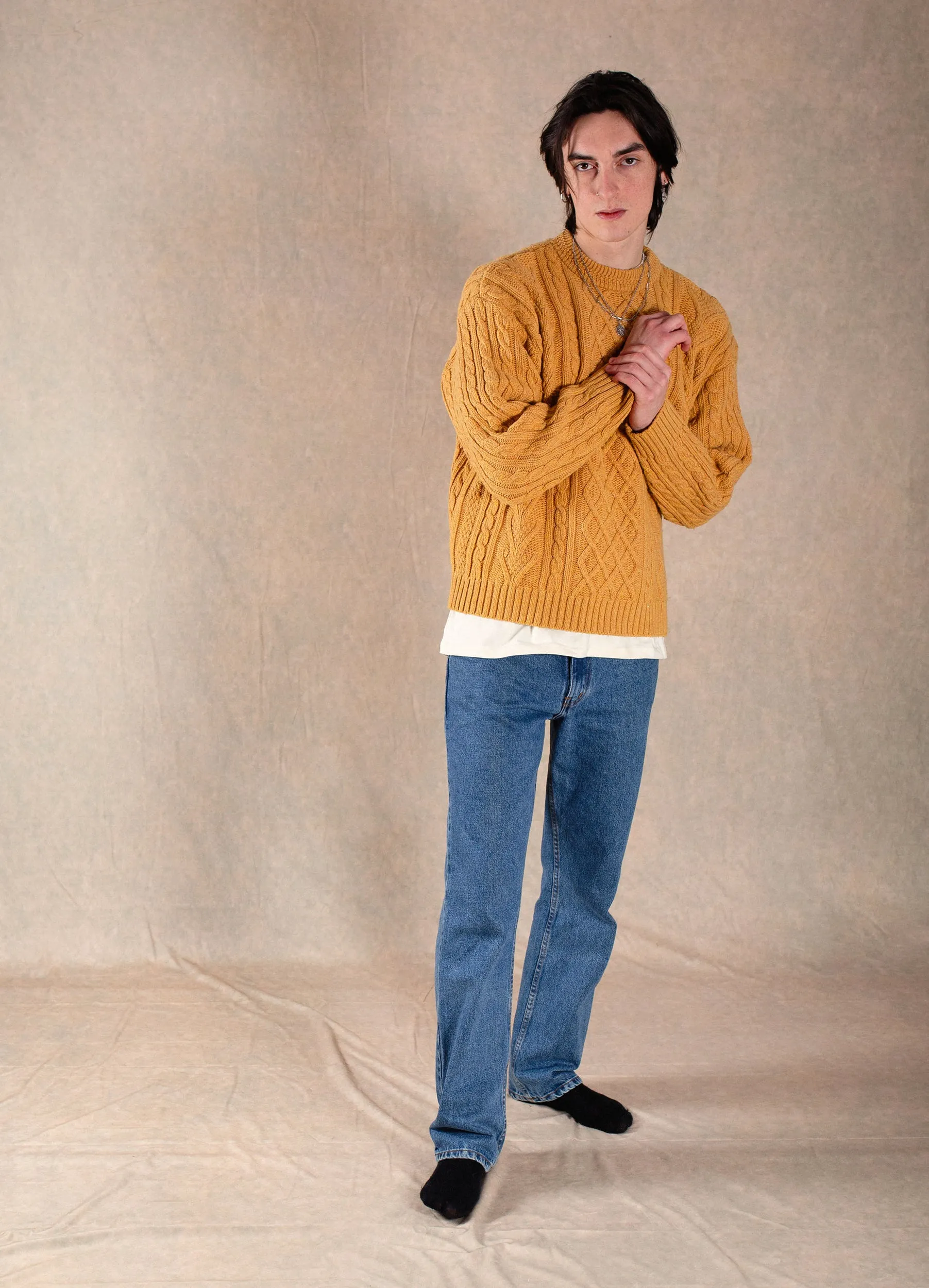 Cable Knit Crewneck Jumper