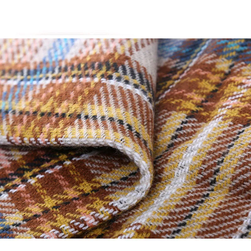 Cashmere Winter Plaid Double-Sided Soft Scarf