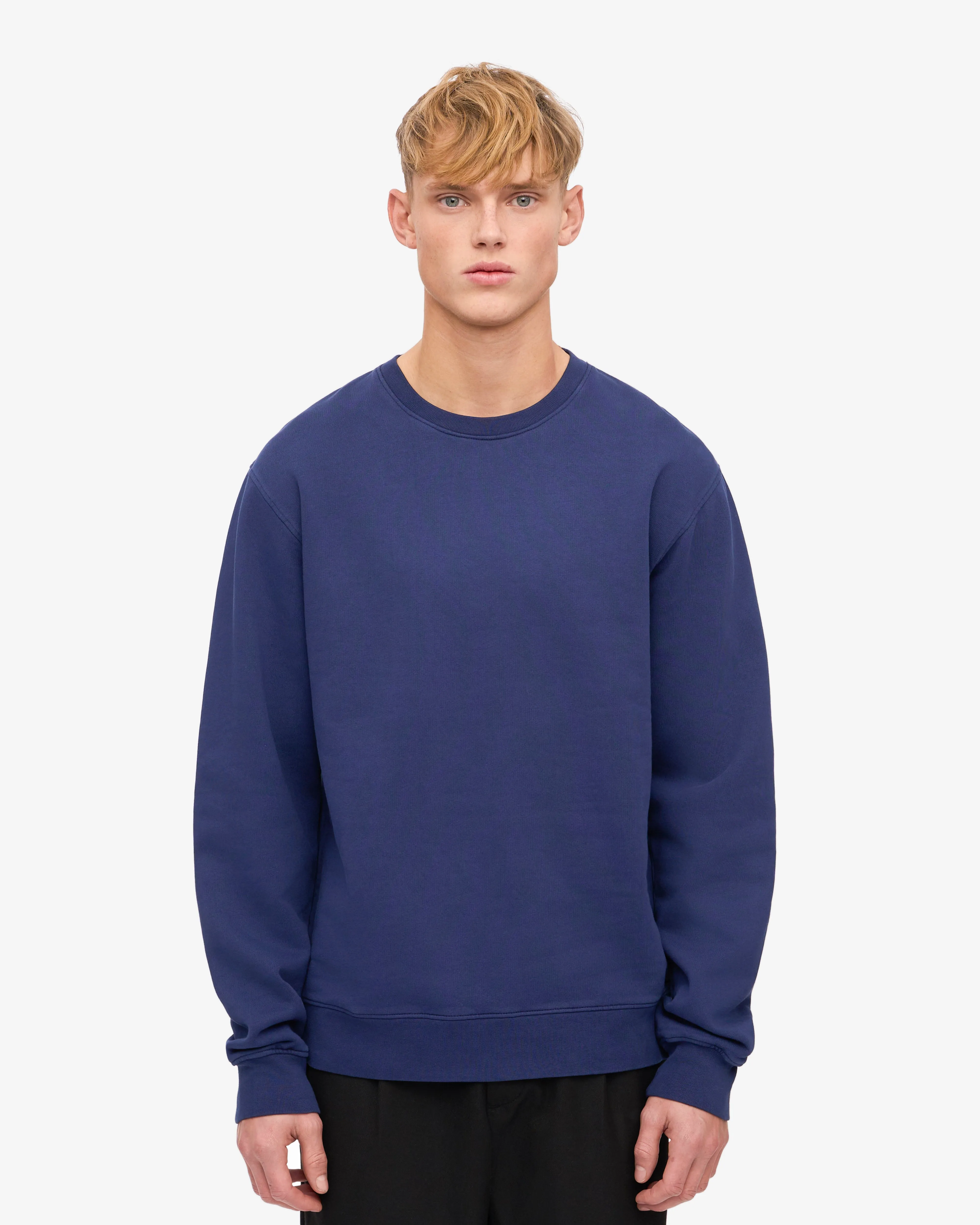 Classic Organic Crew - Marine Blue