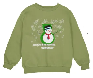 Custom Merry & Magical Christmas Sweatshirt Gift for Toddler Boys