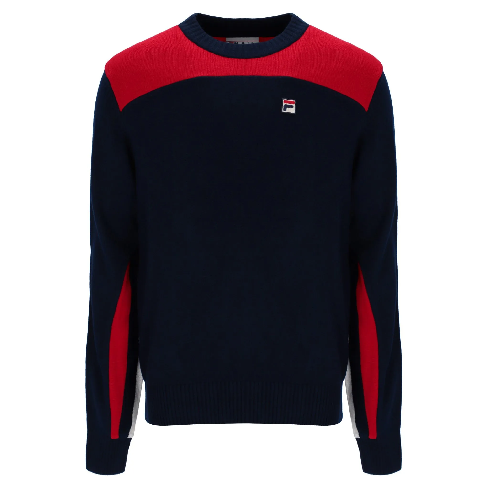 Fila Vintage Josh Panel Jumper Navy/Red