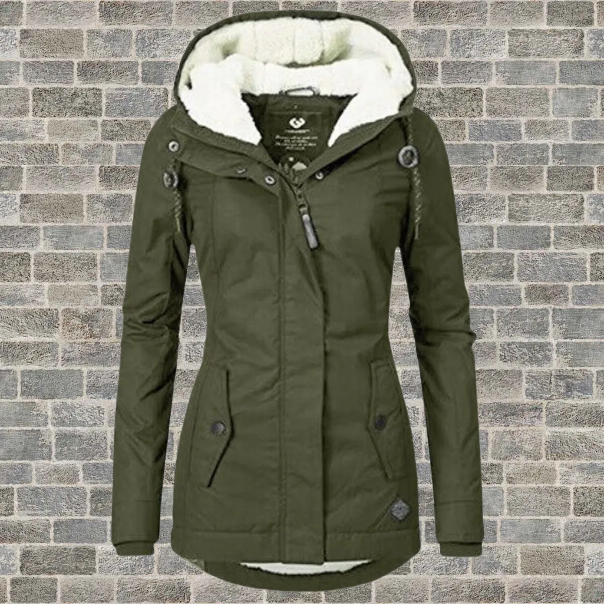 Gabriella Parka | Lange waterdichte winterjas met fleece voering en capuchon voor dames