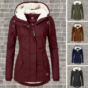 Gabriella Parka | Lange waterdichte winterjas met fleece voering en capuchon voor dames