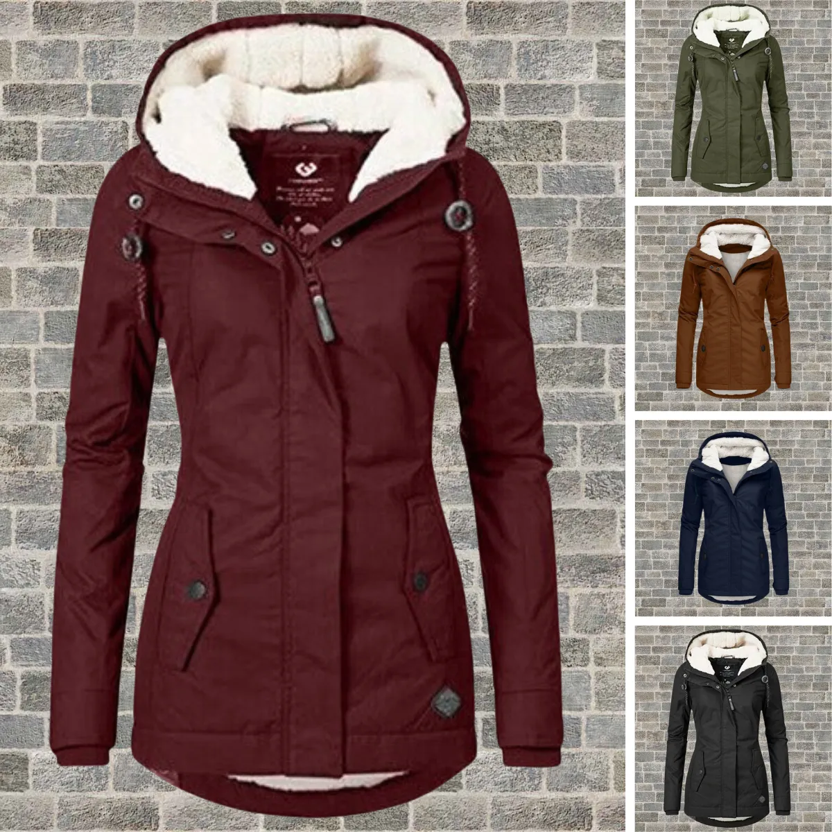 Gabriella Parka | Lange waterdichte winterjas met fleece voering en capuchon voor dames