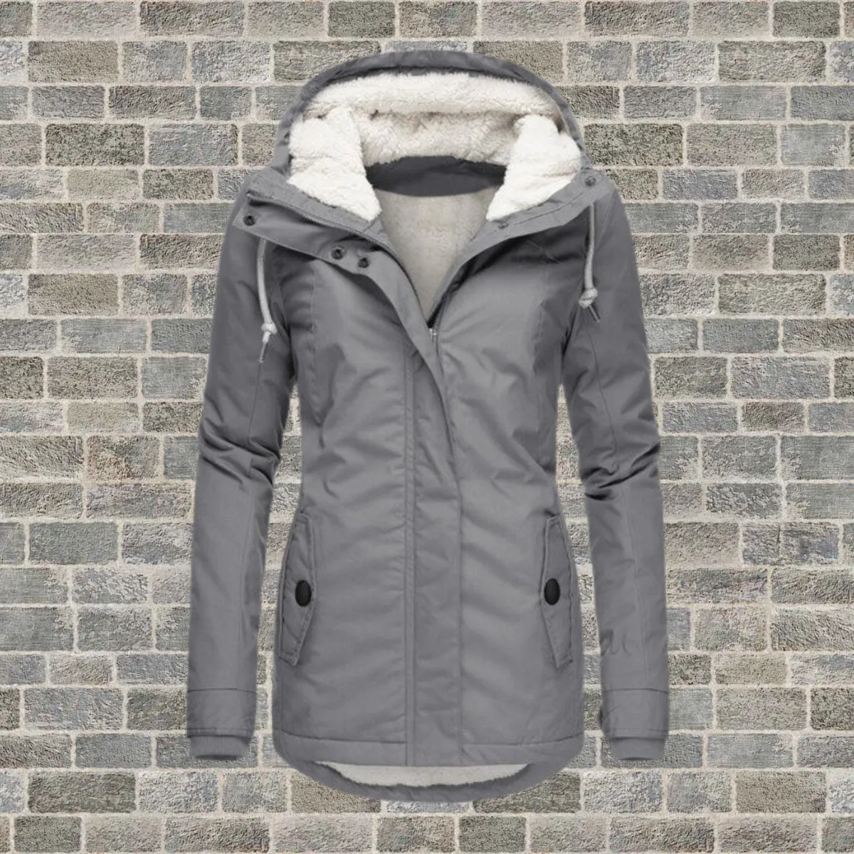 Gabriella Parka | Lange waterdichte winterjas met fleece voering en capuchon voor dames