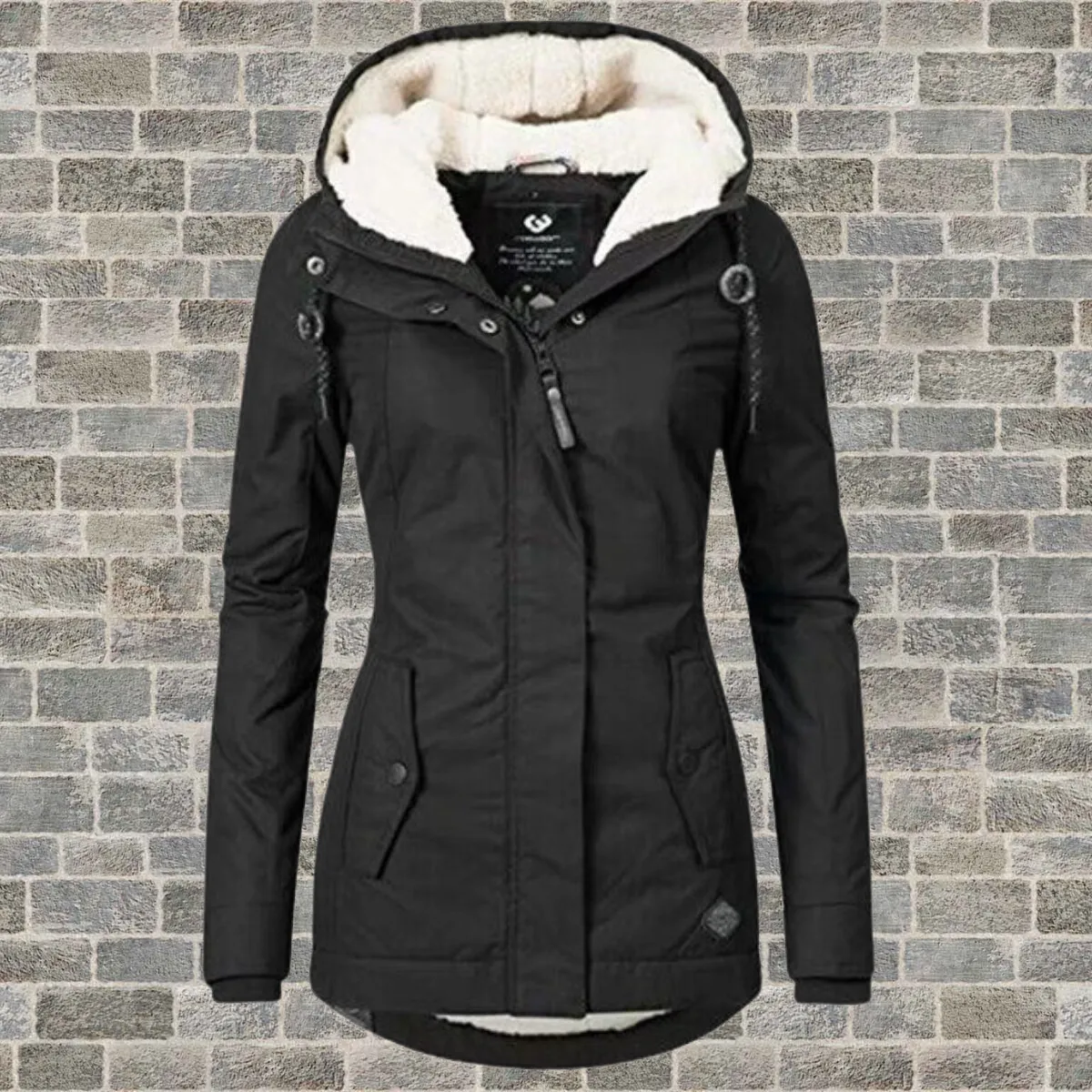Gabriella Parka | Lange waterdichte winterjas met fleece voering en capuchon voor dames