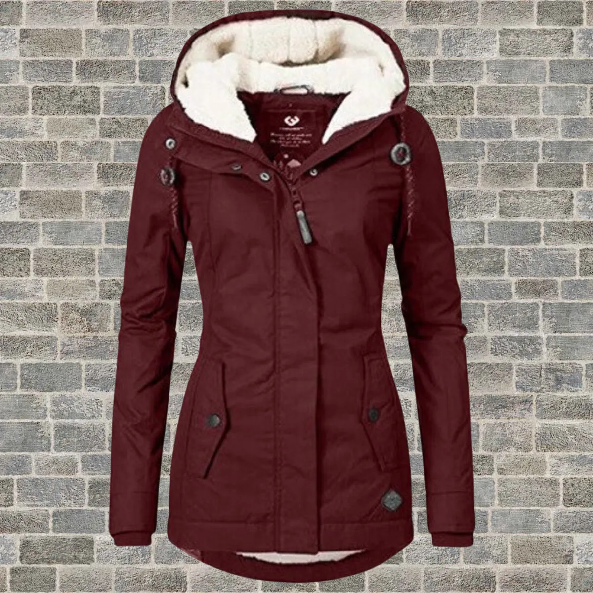 Gabriella Parka | Lange waterdichte winterjas met fleece voering en capuchon voor dames