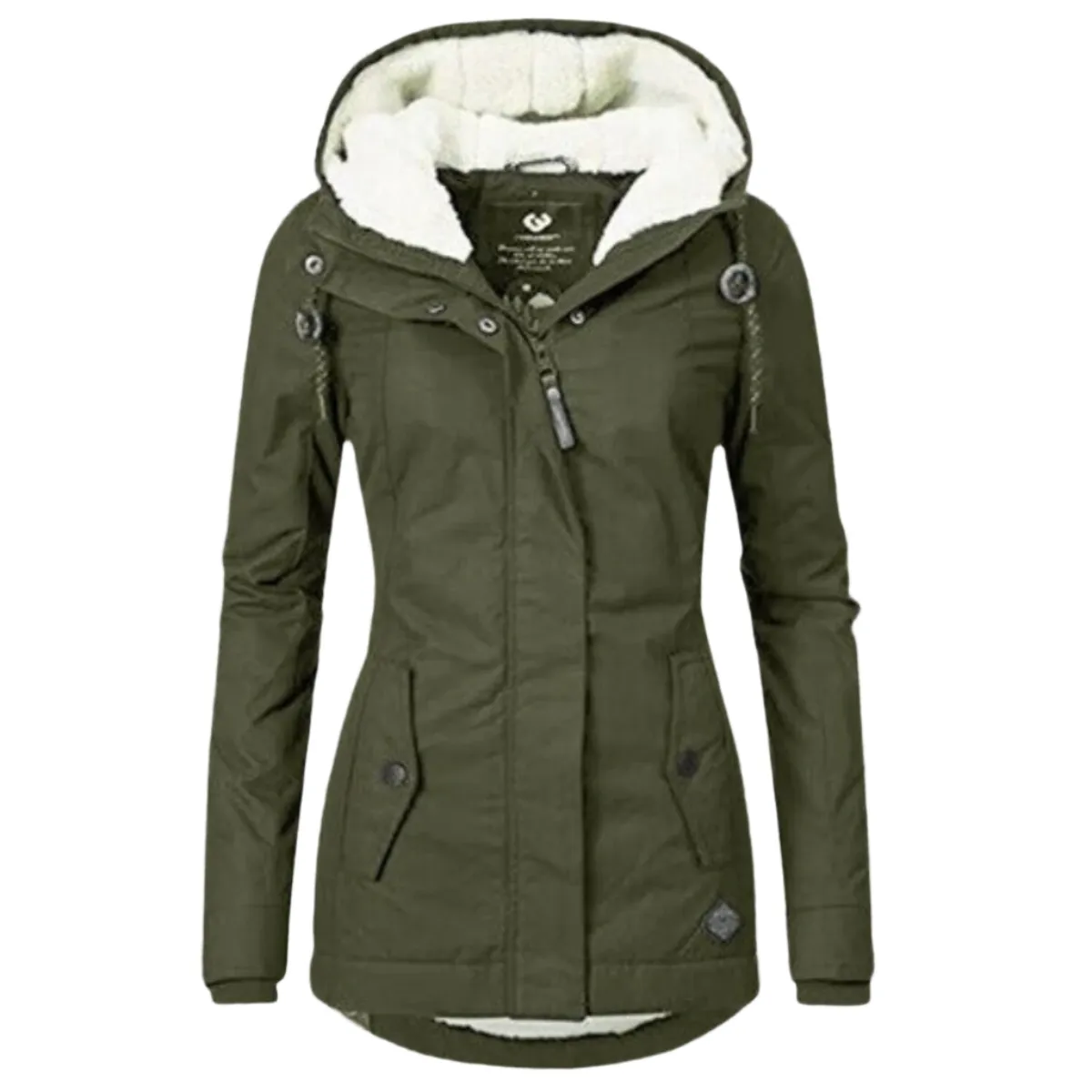 Gabriella Parka | Wasserdichter langer Winterparka mit Kapuze und Fleecefutter für Damen