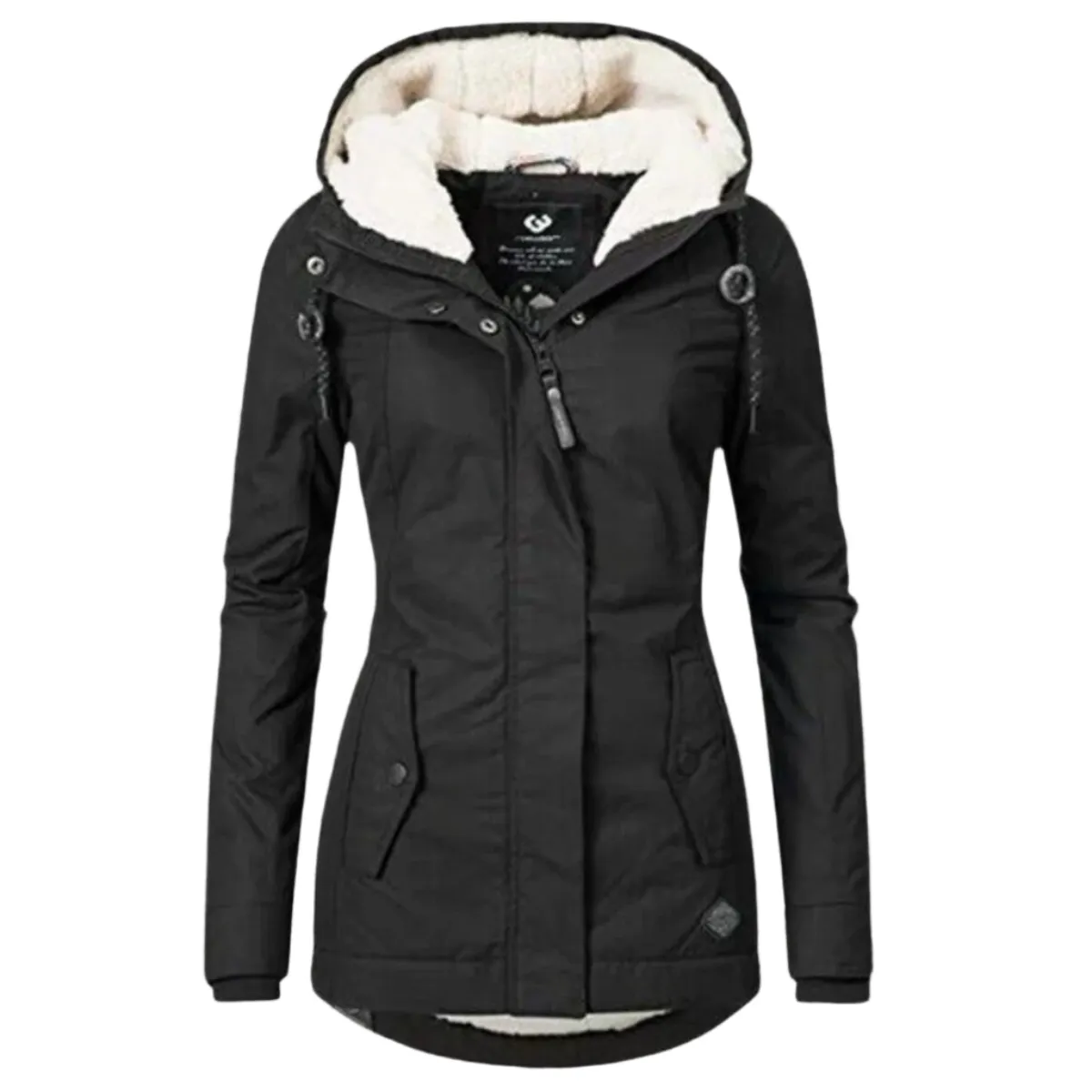 Gabriella Parka | Wasserdichter langer Winterparka mit Kapuze und Fleecefutter für Damen