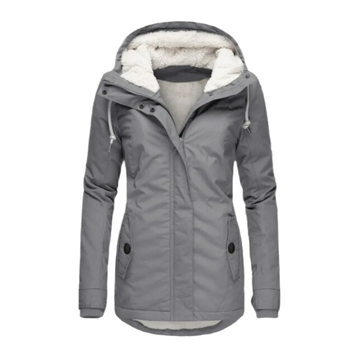 Gabriella Parka | Wasserdichter langer Winterparka mit Kapuze und Fleecefutter für Damen