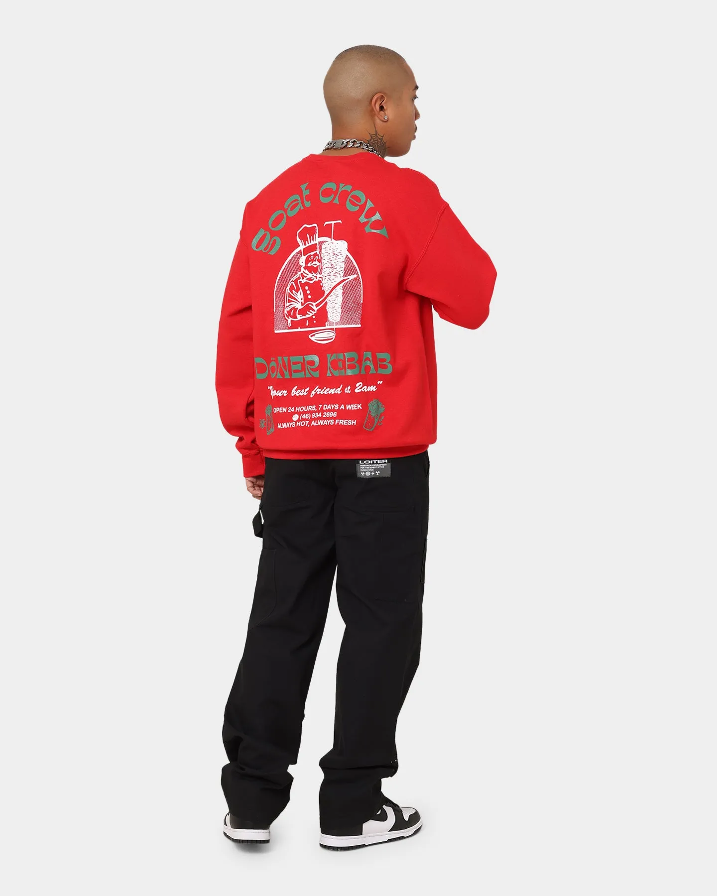 Goat Crew Döner Kebab Crewneck Red