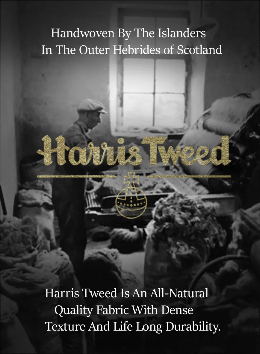 Harris Tweed Melange Dark Brown Hunting Vest