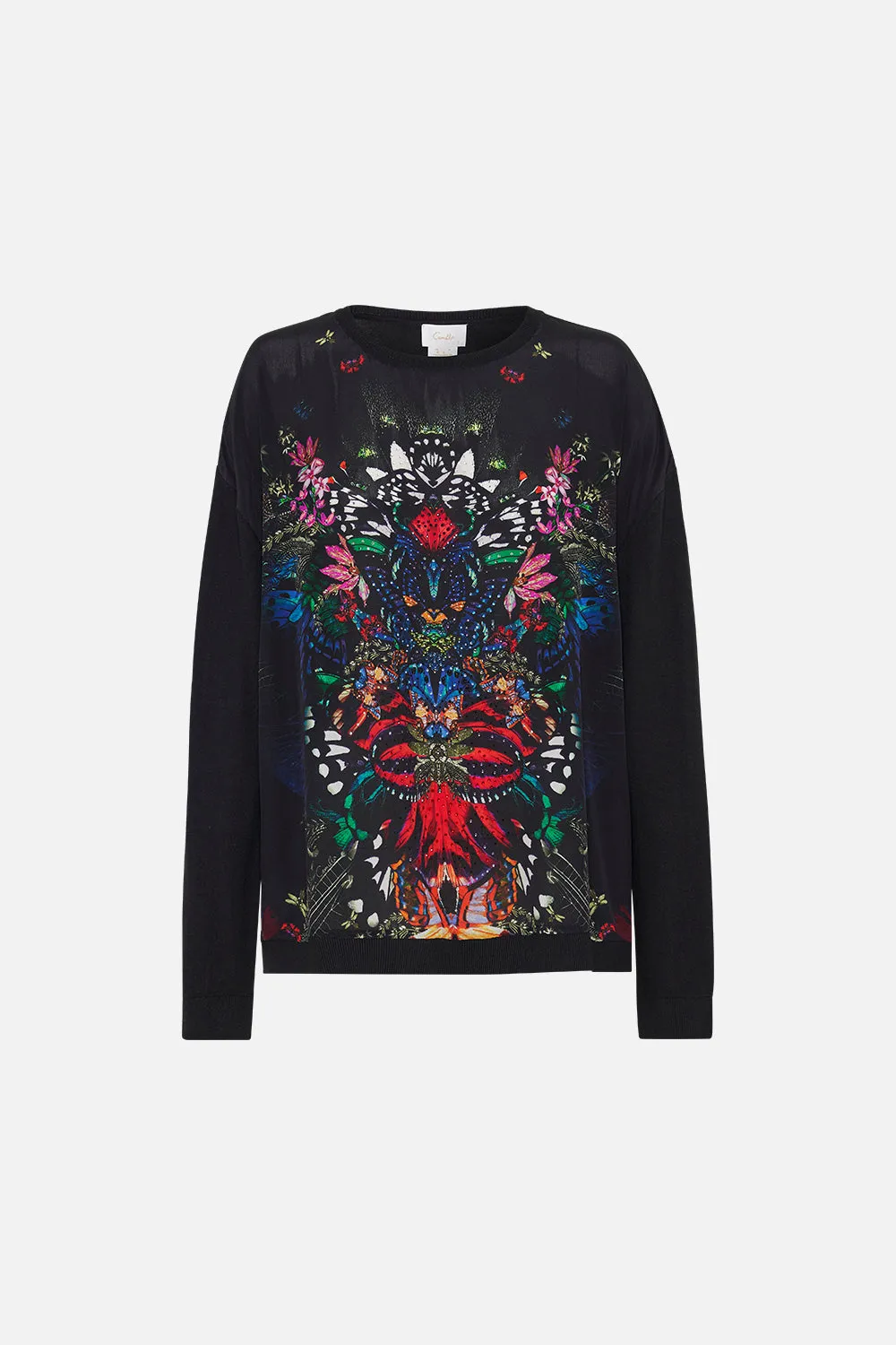 LONG SLEEVE JUMPER WITH PRINT FRONT FLUTTER BY