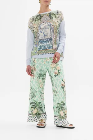 LONG SLEEVE JUMPER WITH PRINT FRONT JARDIM PARTY