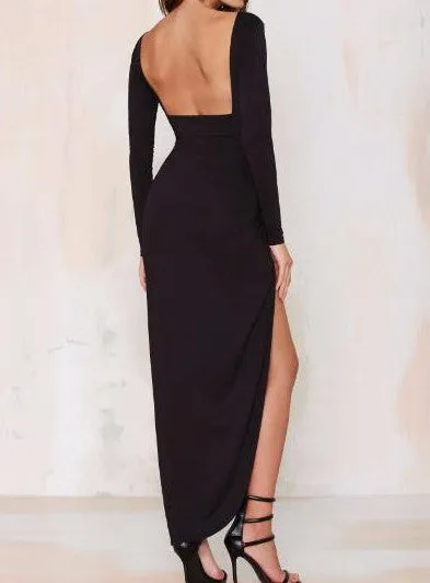 Long Sleeved Women's Evening Dress