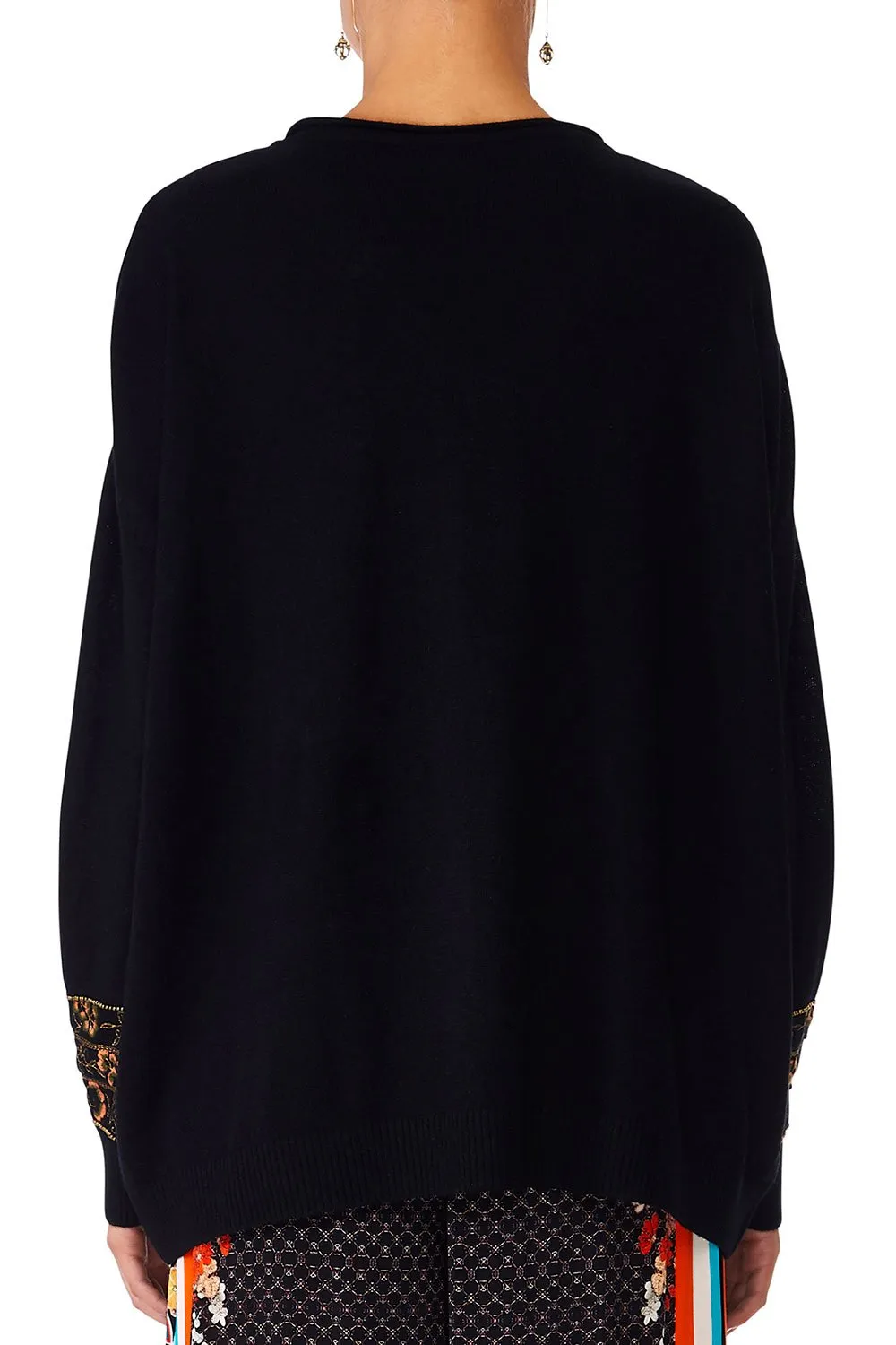 LOOSE FIT V NECK JUMPER GALAXY GIRL