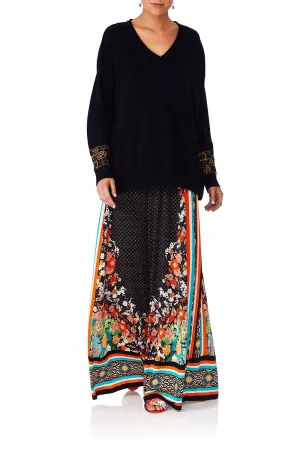 LOOSE FIT V NECK JUMPER GALAXY GIRL