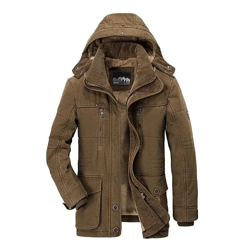 Mens Coat Winter Jacket Warm with Fur Lining | Perfect for Winter
