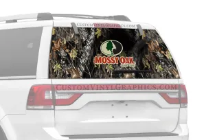 New Breakup With Mossy Oak Logo Rear Window Decals
