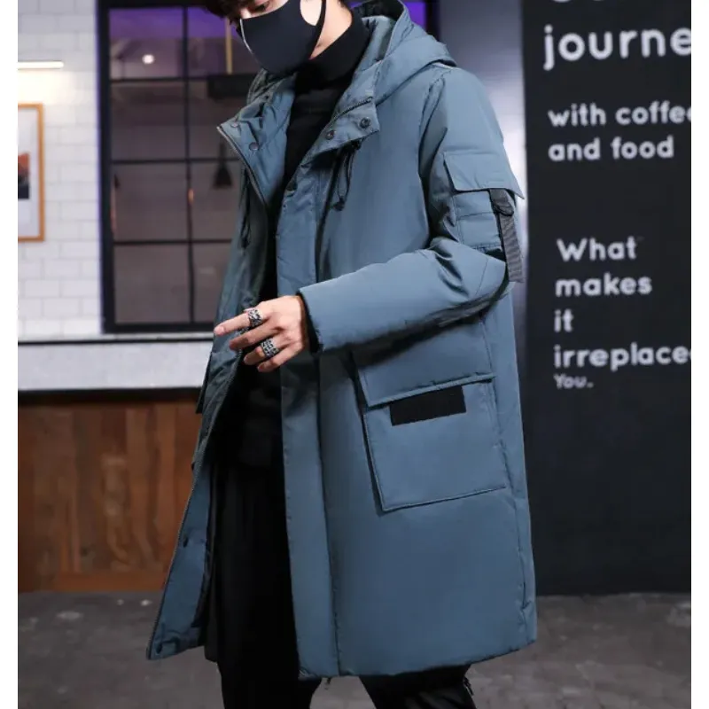Nordoor - Parka Winterjas Heren – Lang Model met Capuchon en Meerdere Zakken