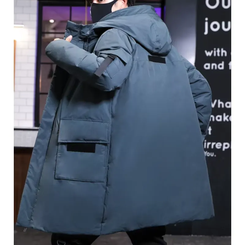 Nordoor - Parka Winterjas Heren – Lang Model met Capuchon en Meerdere Zakken