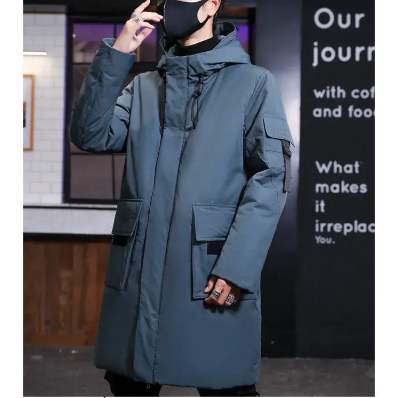 Nordoor - Parka Winterjas Heren – Lang Model met Capuchon en Meerdere Zakken