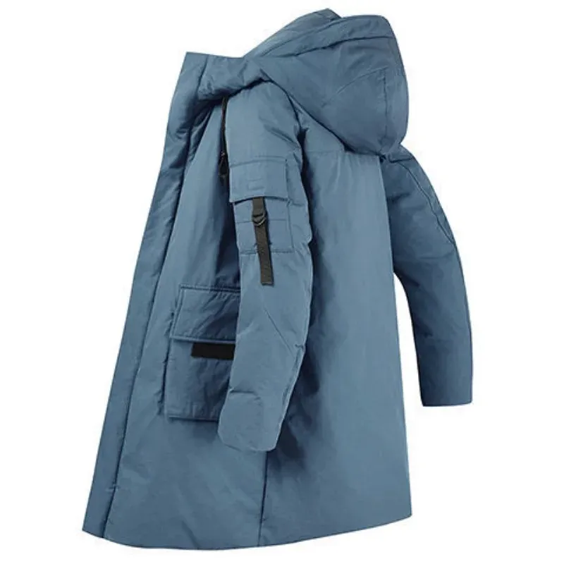 Nordoor - Parka Winterjas Heren – Lang Model met Capuchon en Meerdere Zakken