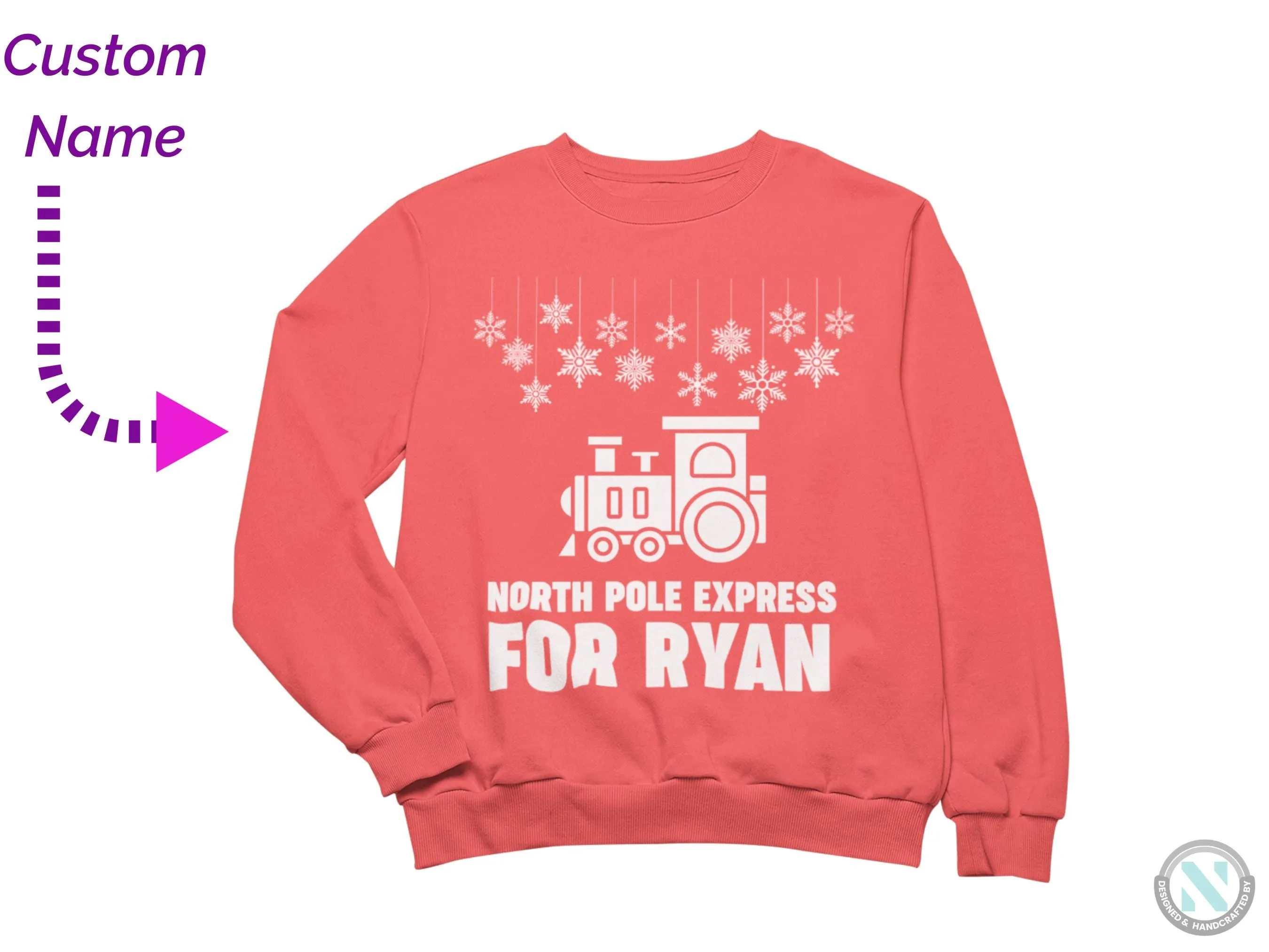 North Pole Express Custom Jumper Jumper Sweatshirt, Perfect Christmas Kids Jumper