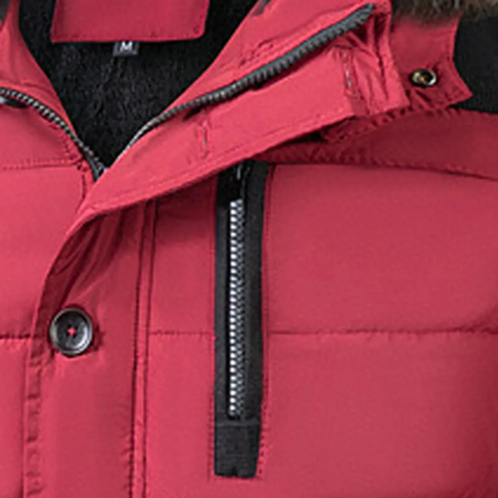 Norvlas - Parka Winterjas Heren – Gevoerd met Capuchon en Verstelbare Bontkraag