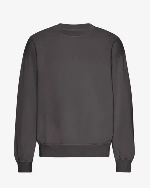 Organic Oversized Crew - Lava Grey