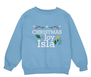 Personalized Jumper Christmas Joy Winter Sweatshirt Gift for Toddler Boys