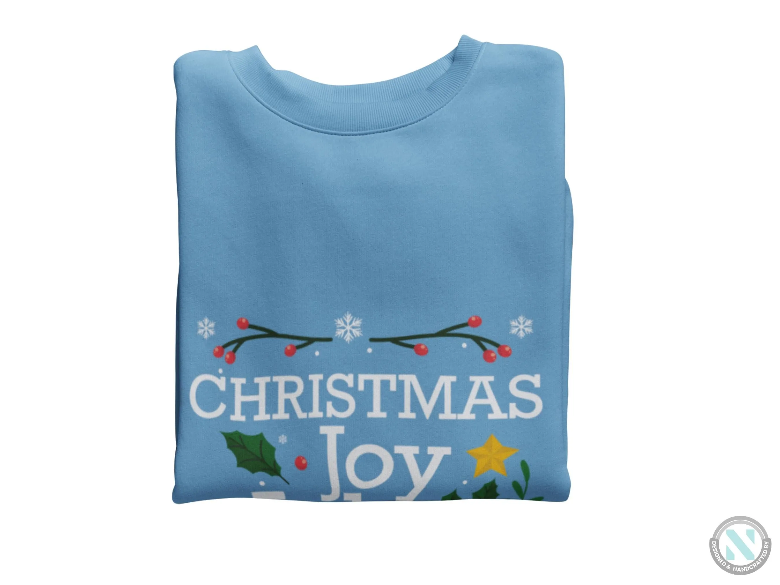 Personalized Jumper Christmas Joy Winter Sweatshirt Gift for Toddler Boys