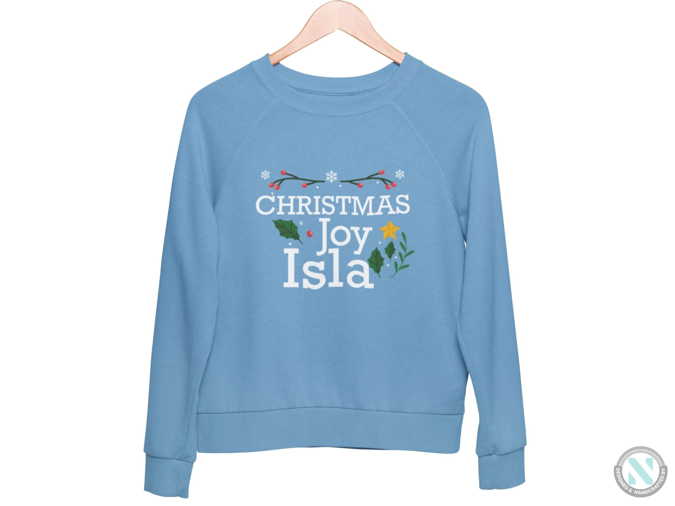 Personalized Jumper Christmas Joy Winter Sweatshirt Gift for Toddler Boys