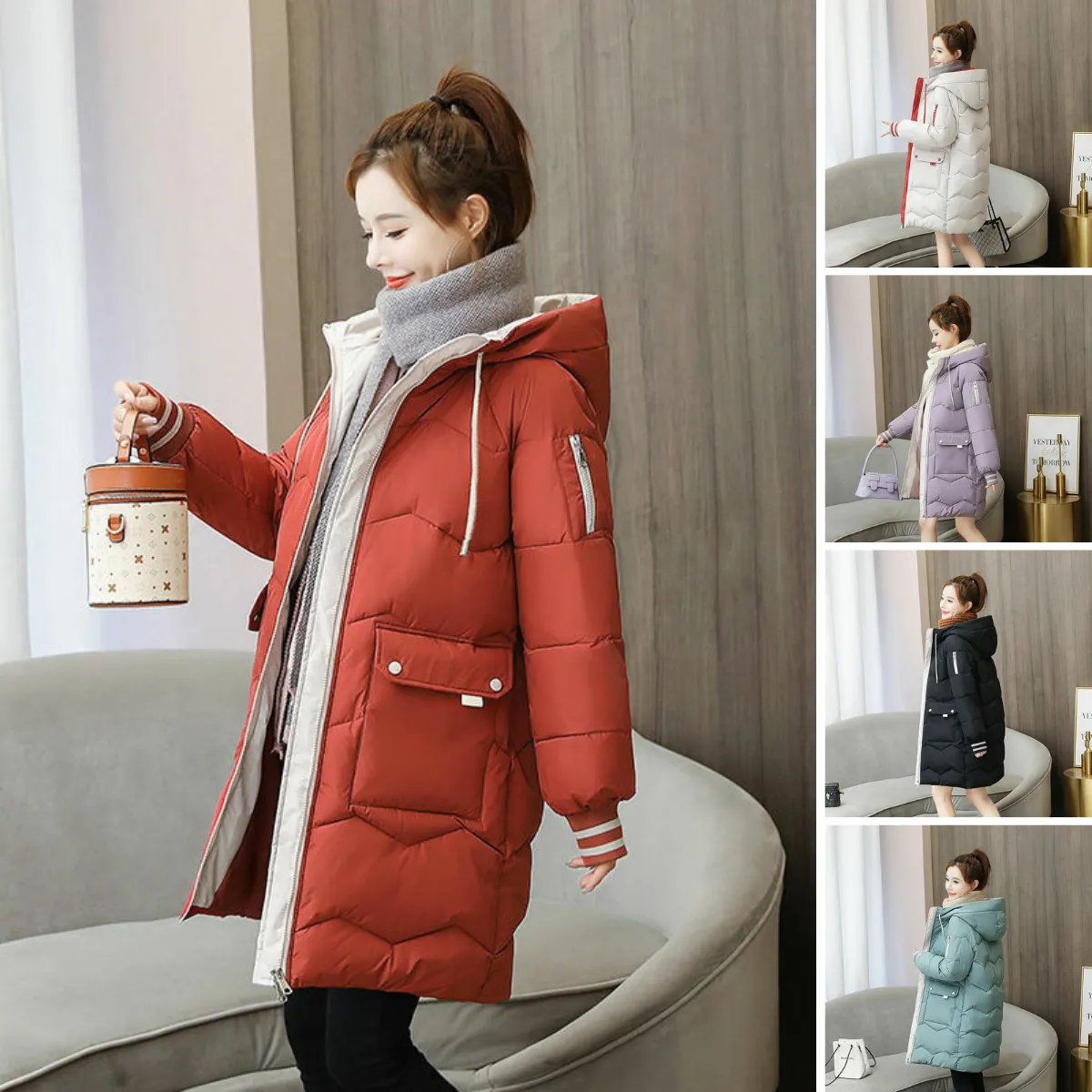 PrimoDossa Parka | Lange waterdichte puffer winterjas voor dames