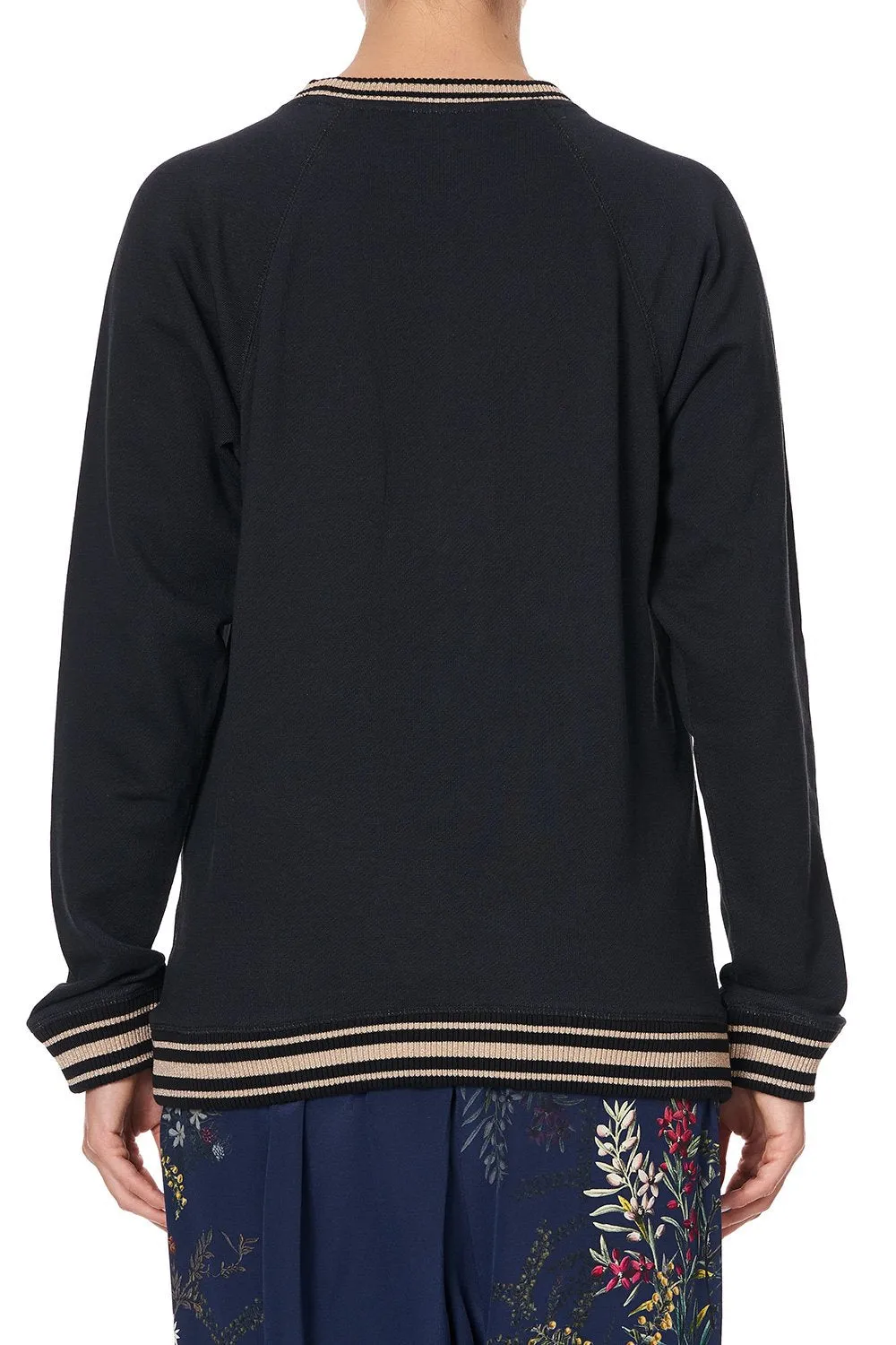 RAGLAN SLEEVE SWEATER WINGS IN ARMS