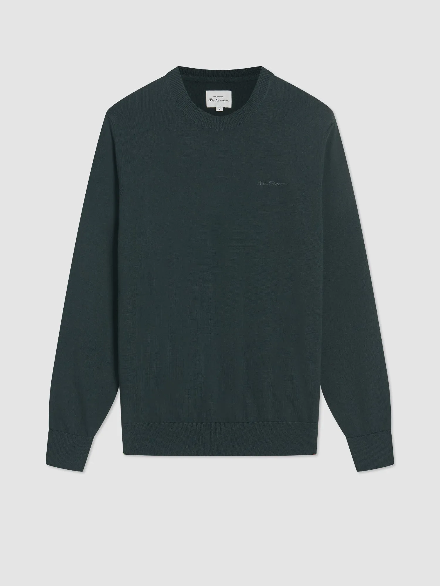 Signature Merino Crewneck Sweater - Dark Green