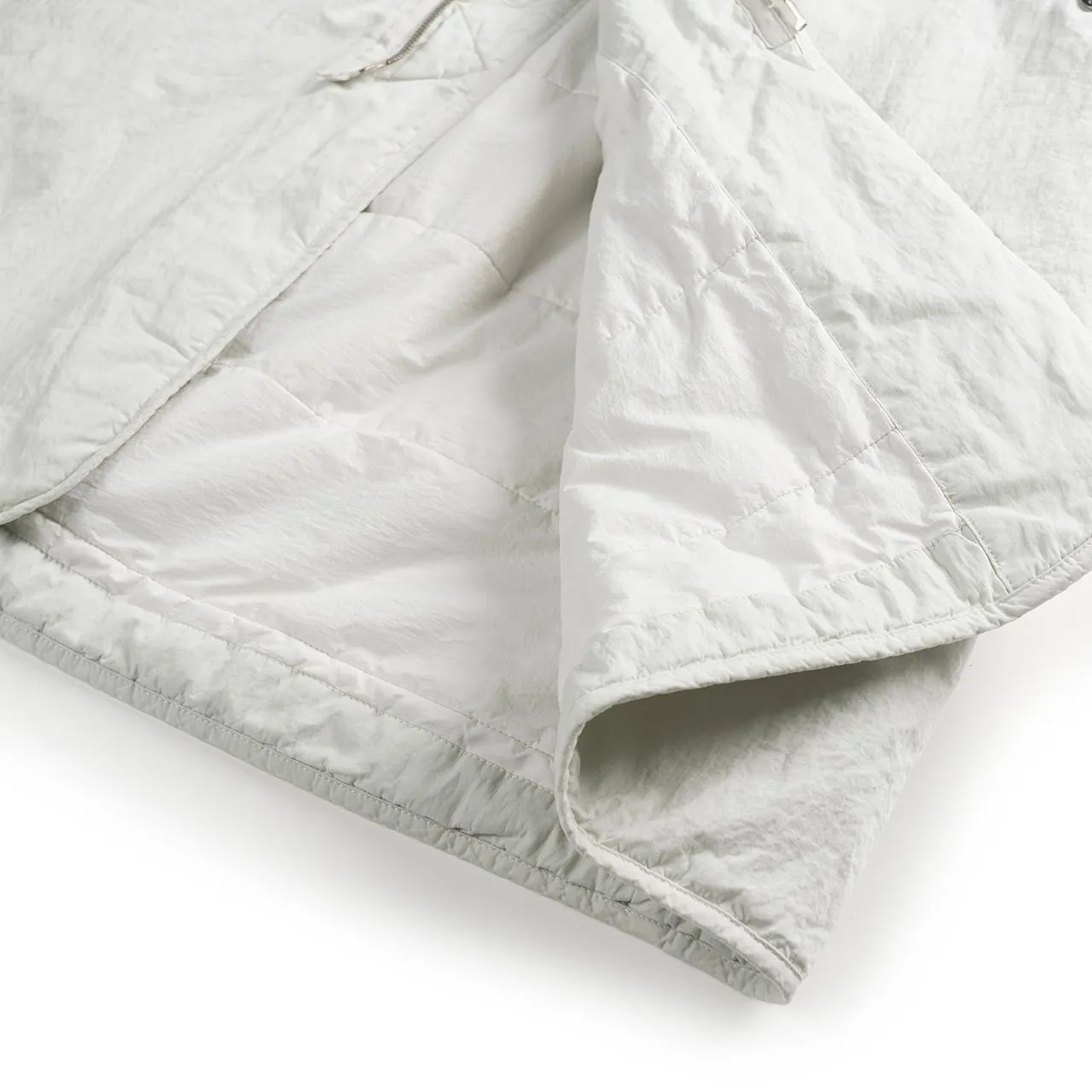 stone island shadow project brushed nylon parka (pearl grey)