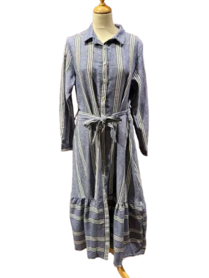 Striped Maxi Dress - Blue