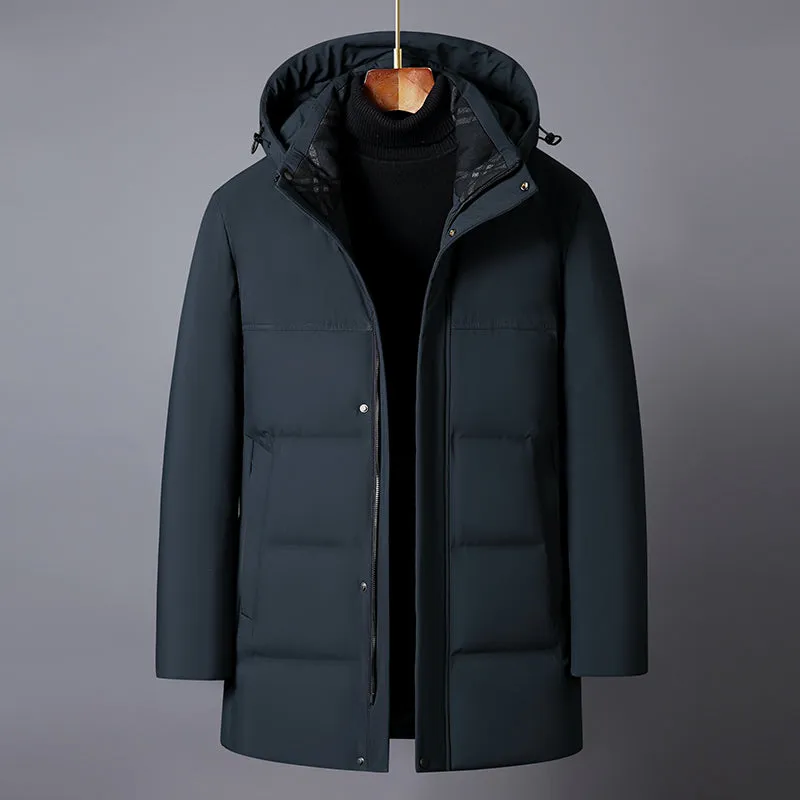 Tommy™ grijze Parka winterjas met opstaande kraag