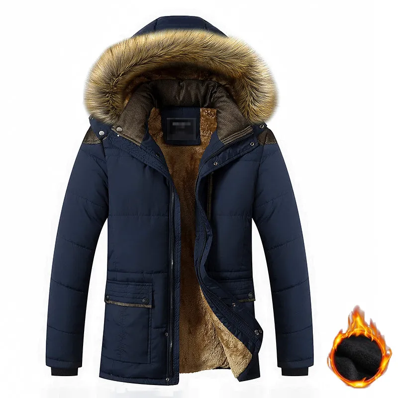 Tommy™ waterdichte winddichte gevoerde bontkraag parka winterjas
