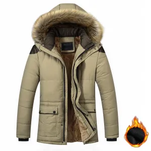 Tommy™ waterdichte winddichte gevoerde bontkraag parka winterjas