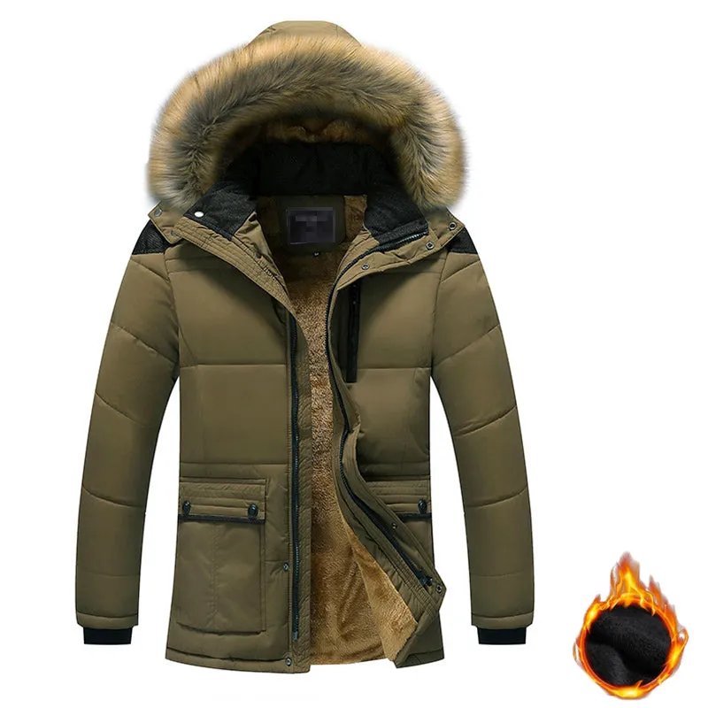 Tommy™ waterdichte winddichte gevoerde bontkraag parka winterjas